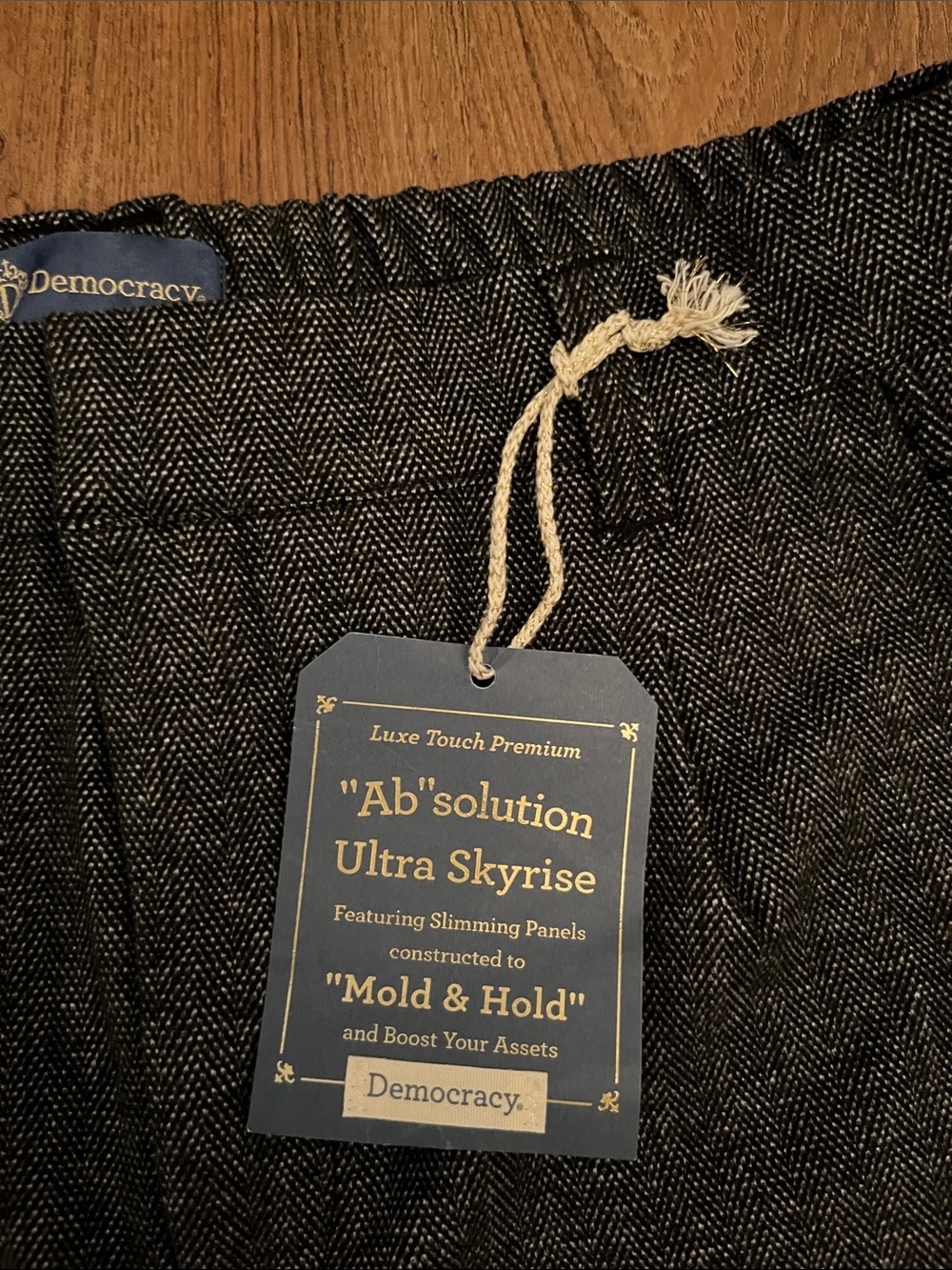 NWT Democracy “Ab” Solution Ultra Skyrise Round Up Barrel Pants - Picture 5 of 11